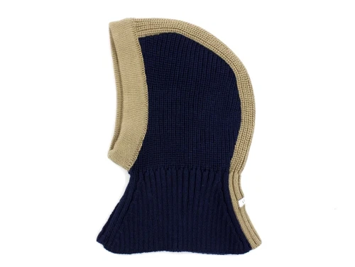 Liewood oat/classic navy balaclava Hanibal